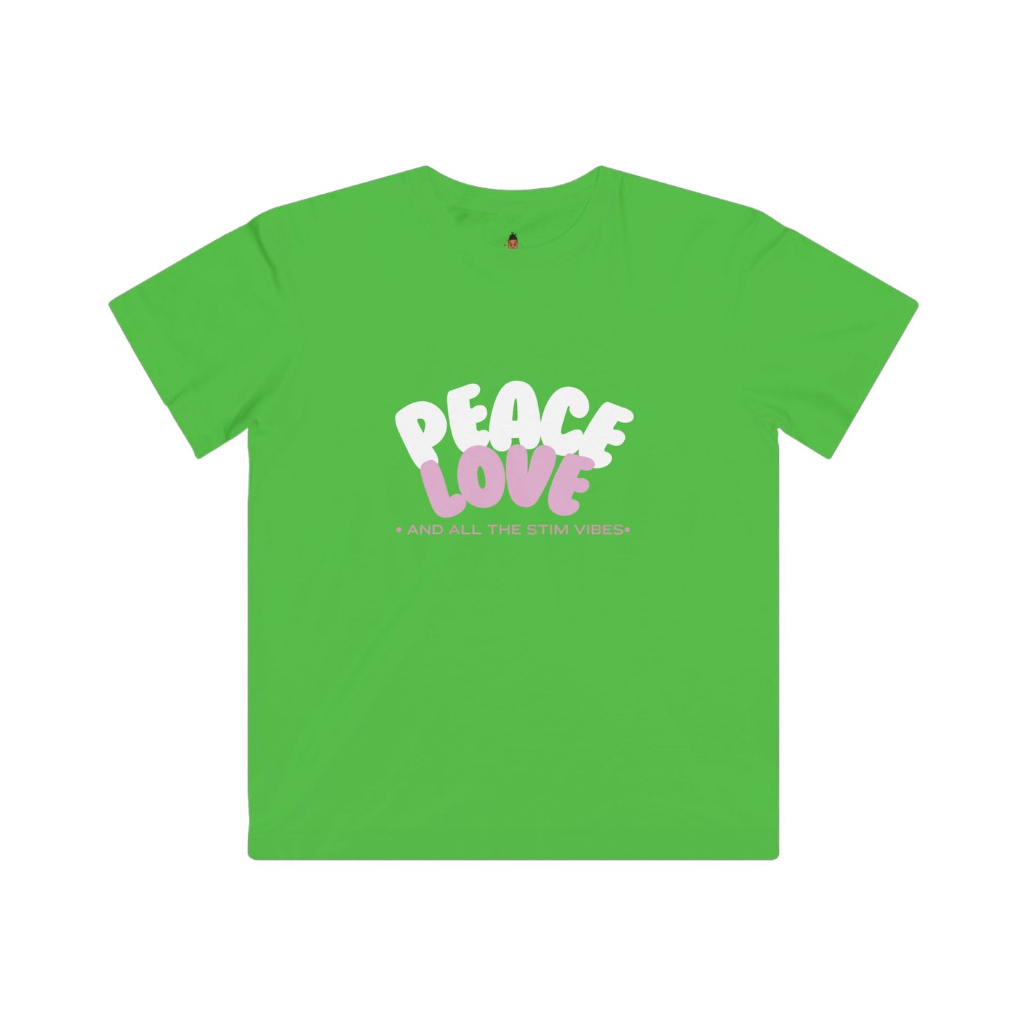 "Peace & Love and All of the Stim Vibes" Youth Awareness Tee