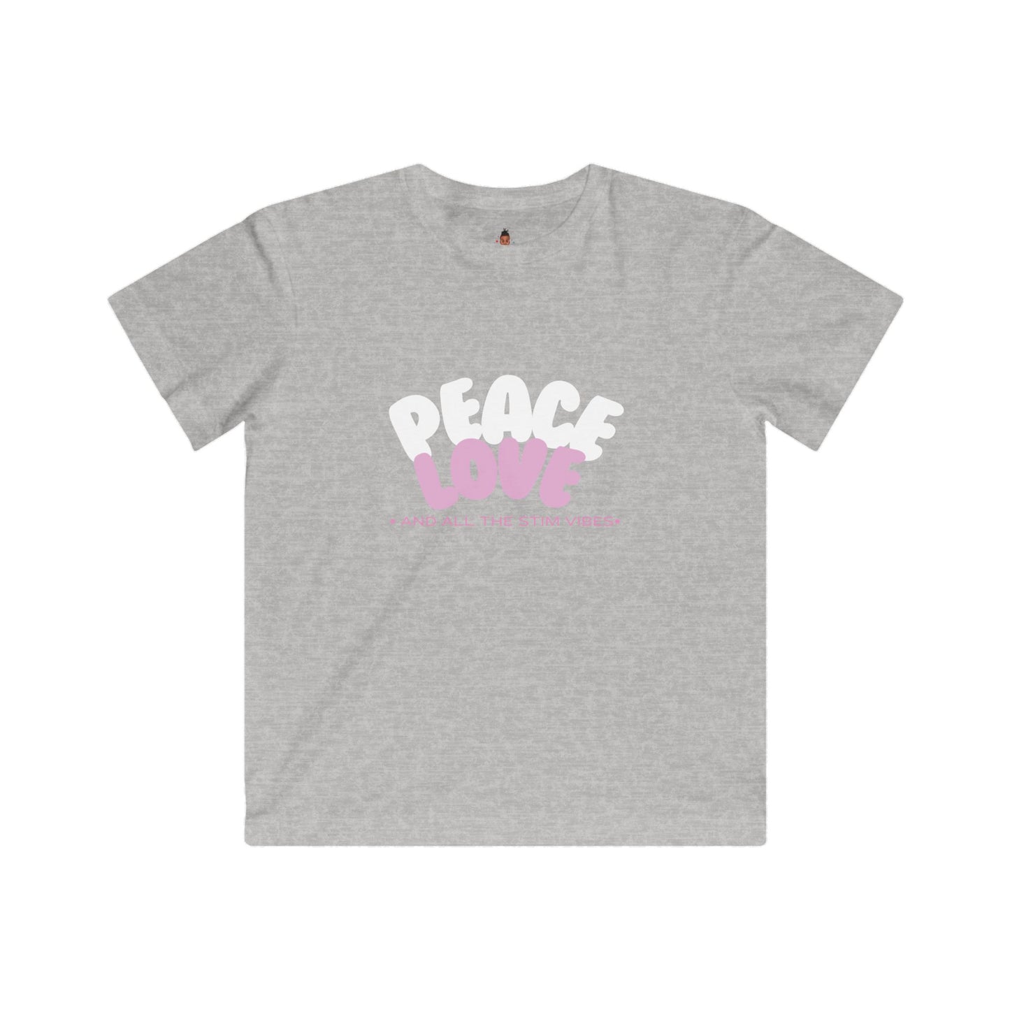 "Peace & Love and All of the Stim Vibes" Youth Awareness Tee