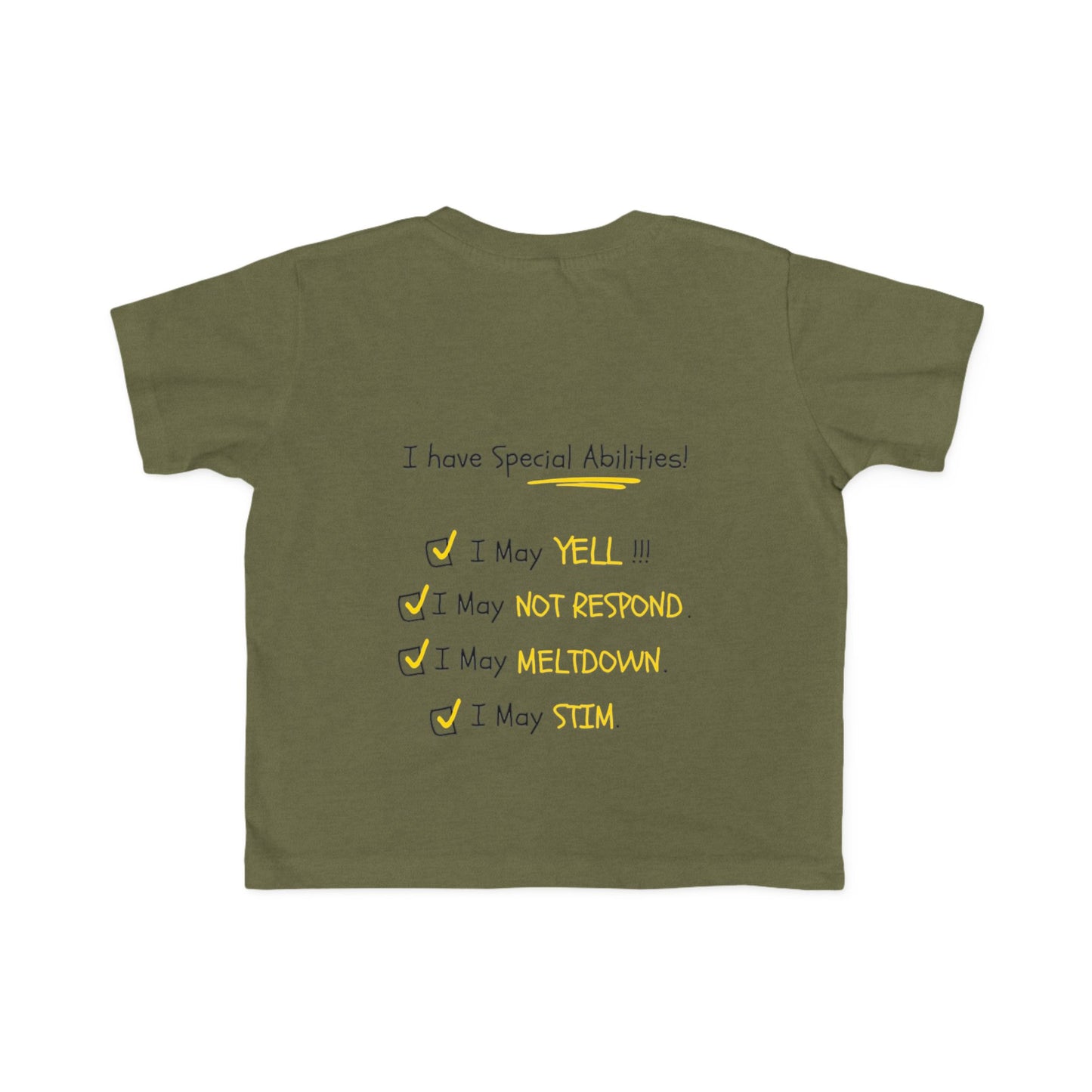 "I Am Not Bad" & Special Abilities" Toddler Awareness Tee