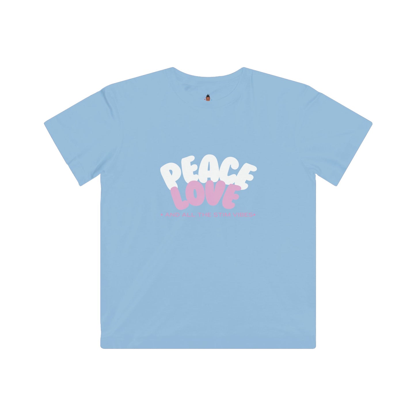"Peace & Love and All of the Stim Vibes" Youth Awareness Tee