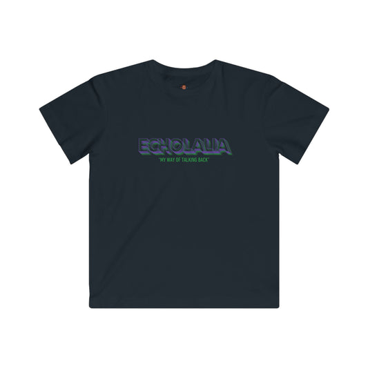 "Echolalia-My Way of Talking Back" Youth Awareness Tee