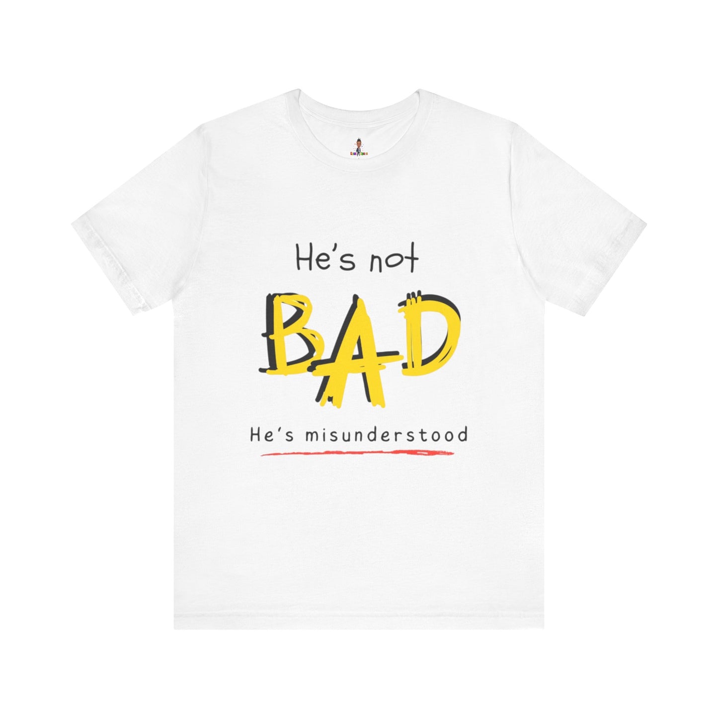 Autism Awareness Shirt – "He's Not Bad, He's Misunderstood" Unisex Graphic Tee