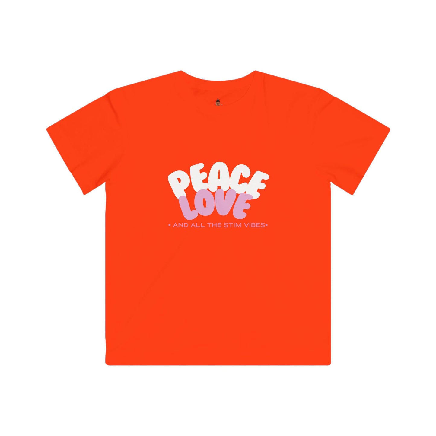 "Peace & Love and All of the Stim Vibes" Youth Awareness Tee