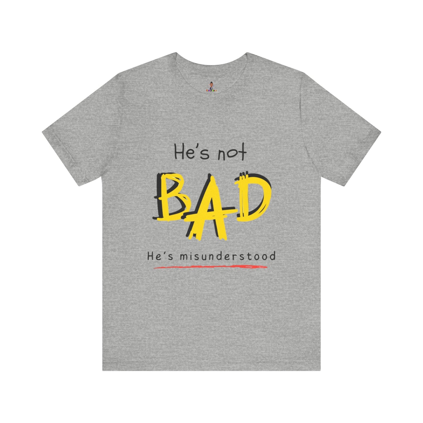Autism Awareness Shirt – "He's Not Bad, He's Misunderstood" Unisex Graphic Tee