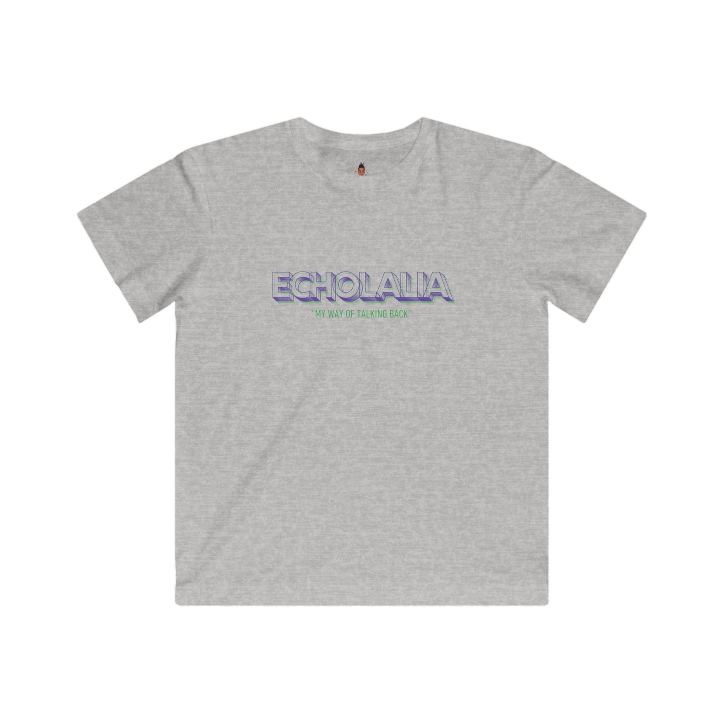 "Echolalia-My Way of Talking Back" Youth Awareness Tee