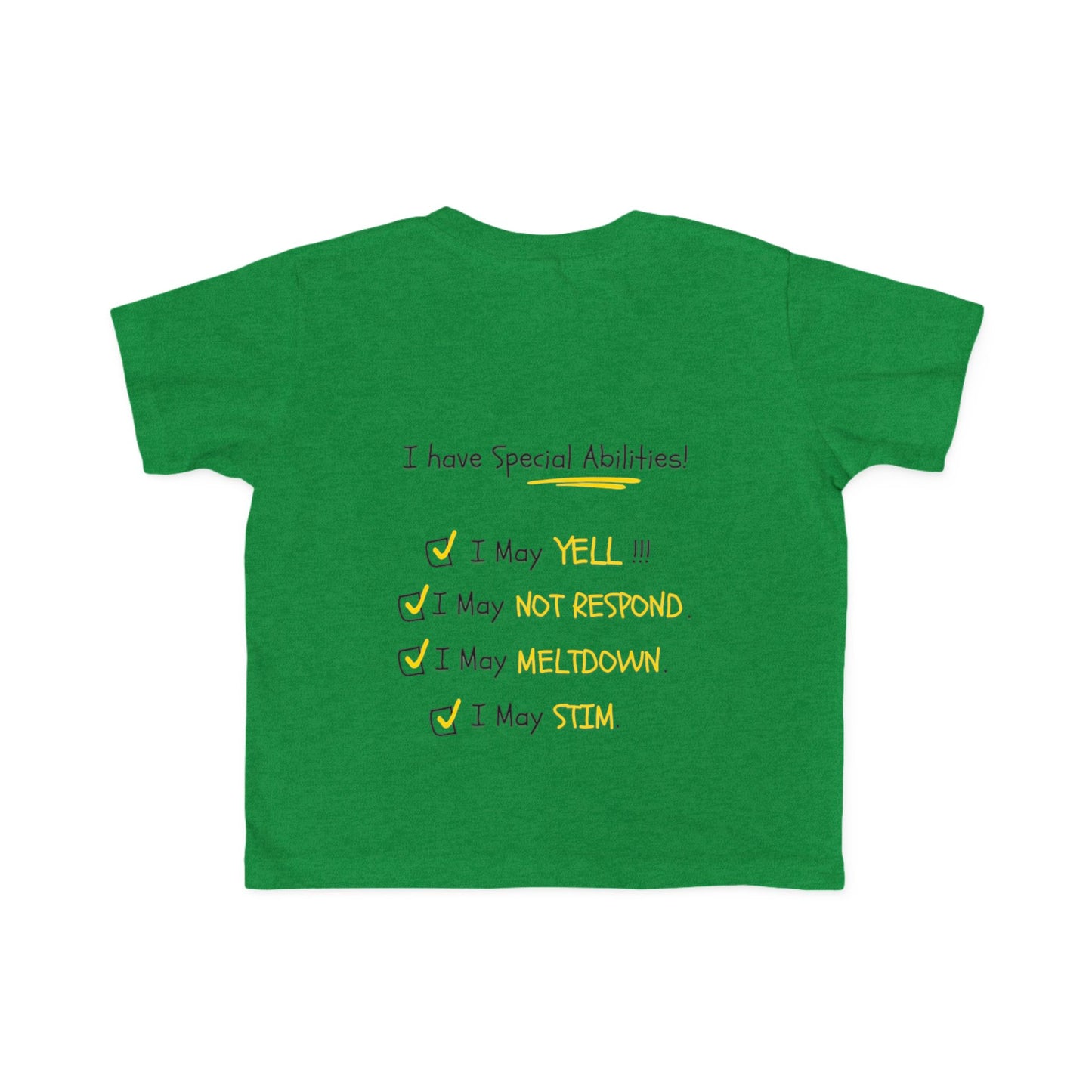"I Am Not Bad" & Special Abilities" Toddler Awareness Tee
