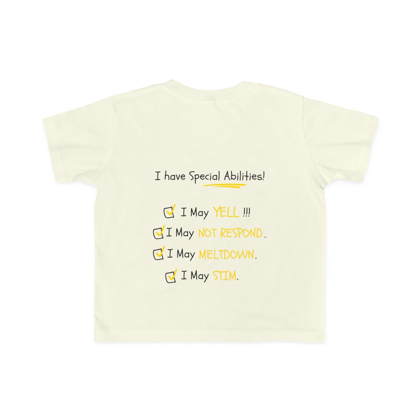 "I Am Not Bad" & Special Abilities" Toddler Awareness Tee
