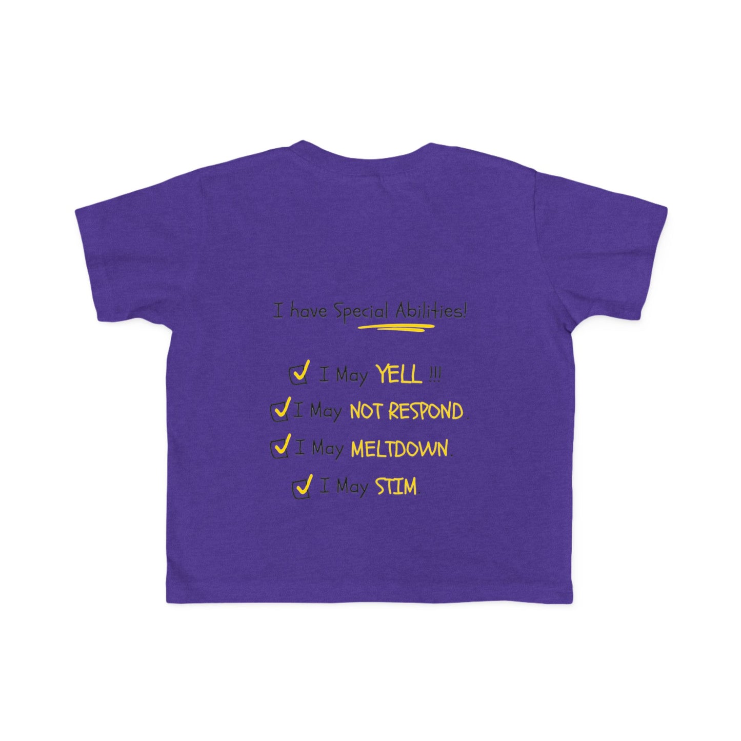 "I Am Not Bad" & Special Abilities" Toddler Awareness Tee