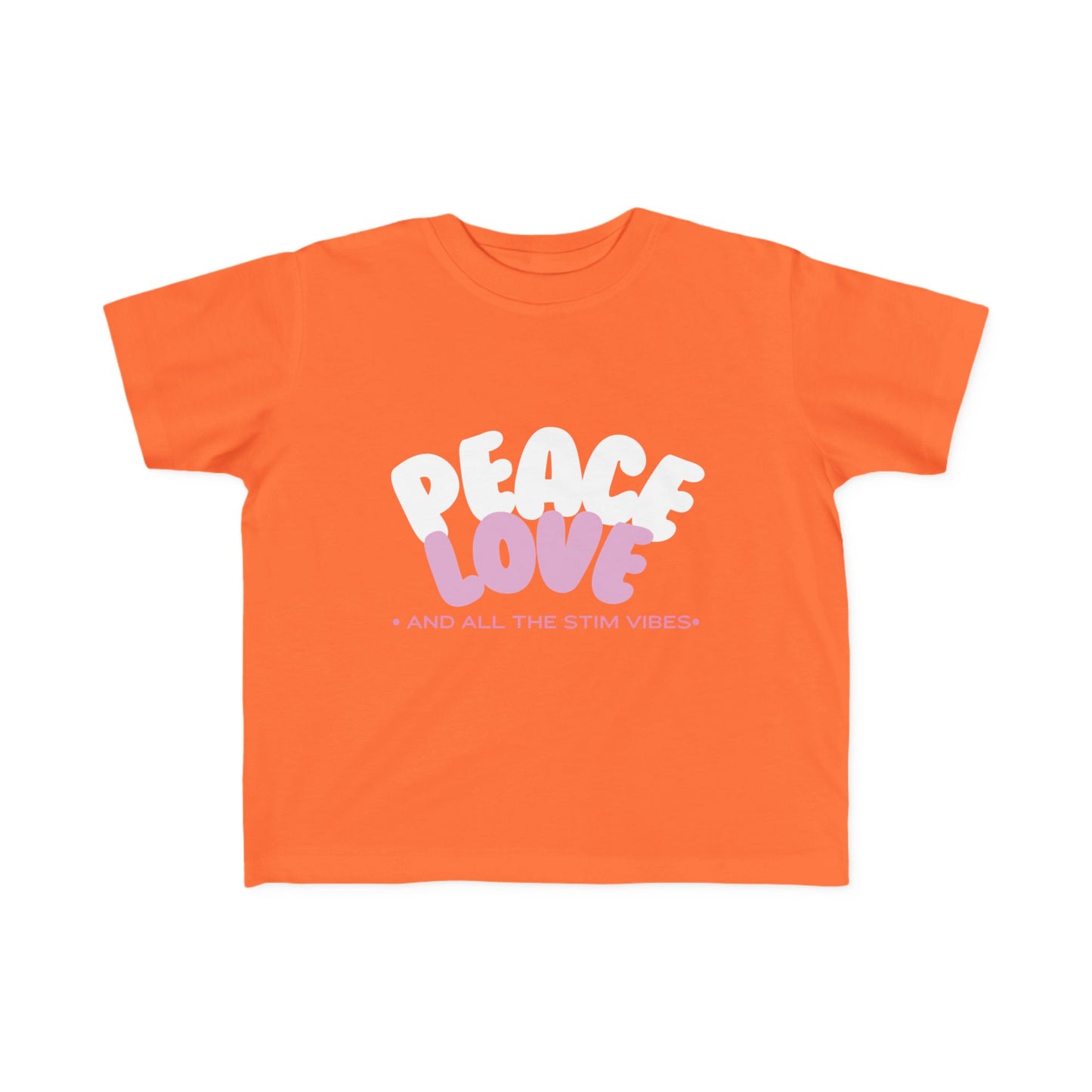 "Peace Love and All the Stim Vibes" Toddler Awareness Tee