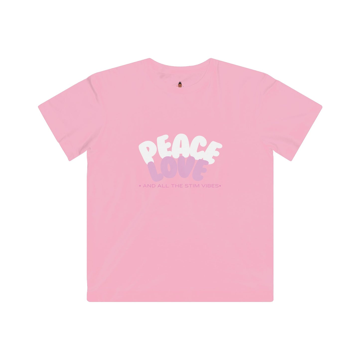 "Peace & Love and All of the Stim Vibes" Youth Awareness Tee