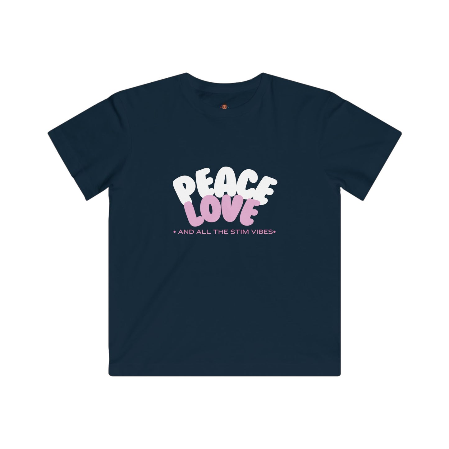 "Peace & Love and All of the Stim Vibes" Youth Awareness Tee
