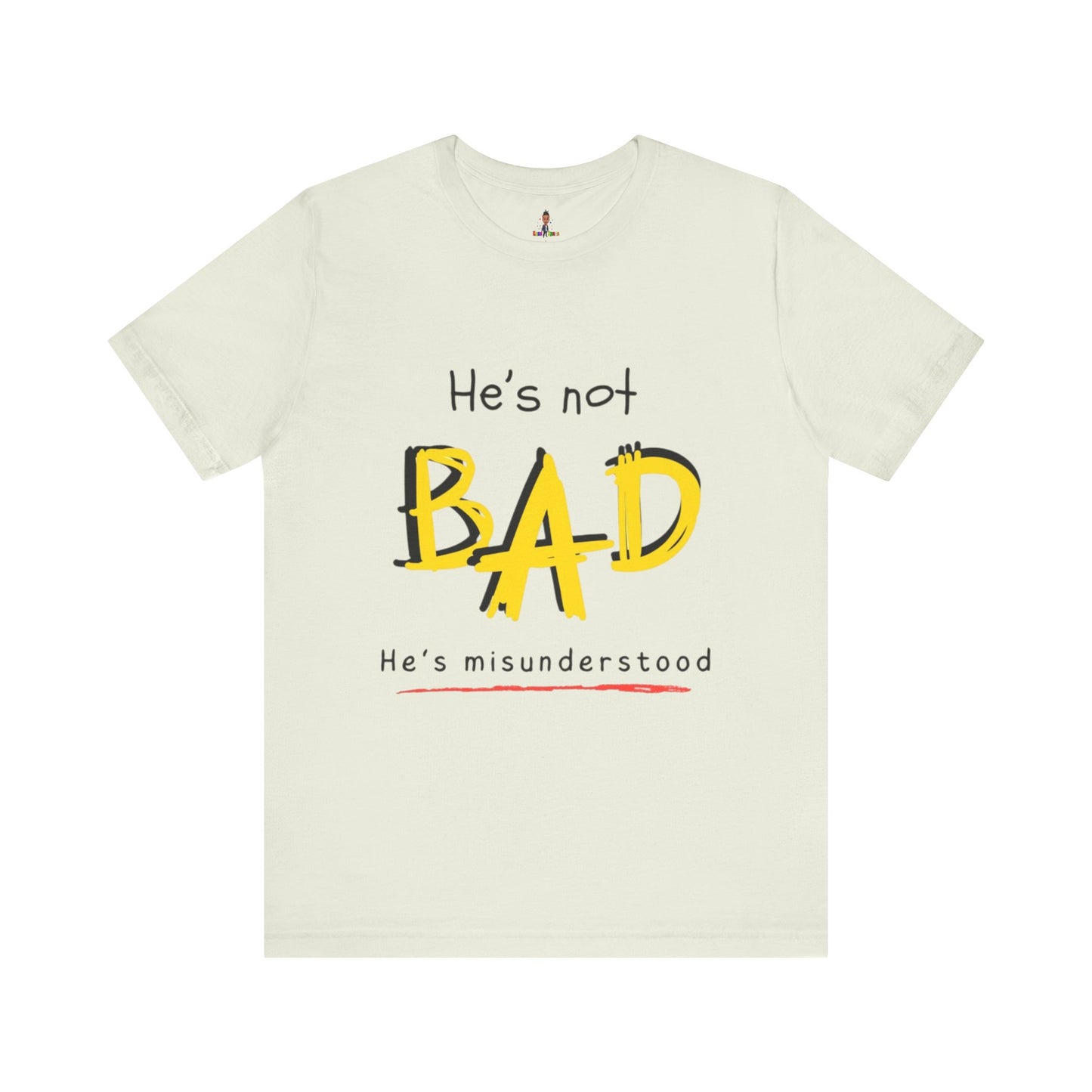 Autism Awareness Shirt – "He's Not Bad, He's Misunderstood" Unisex Graphic Tee