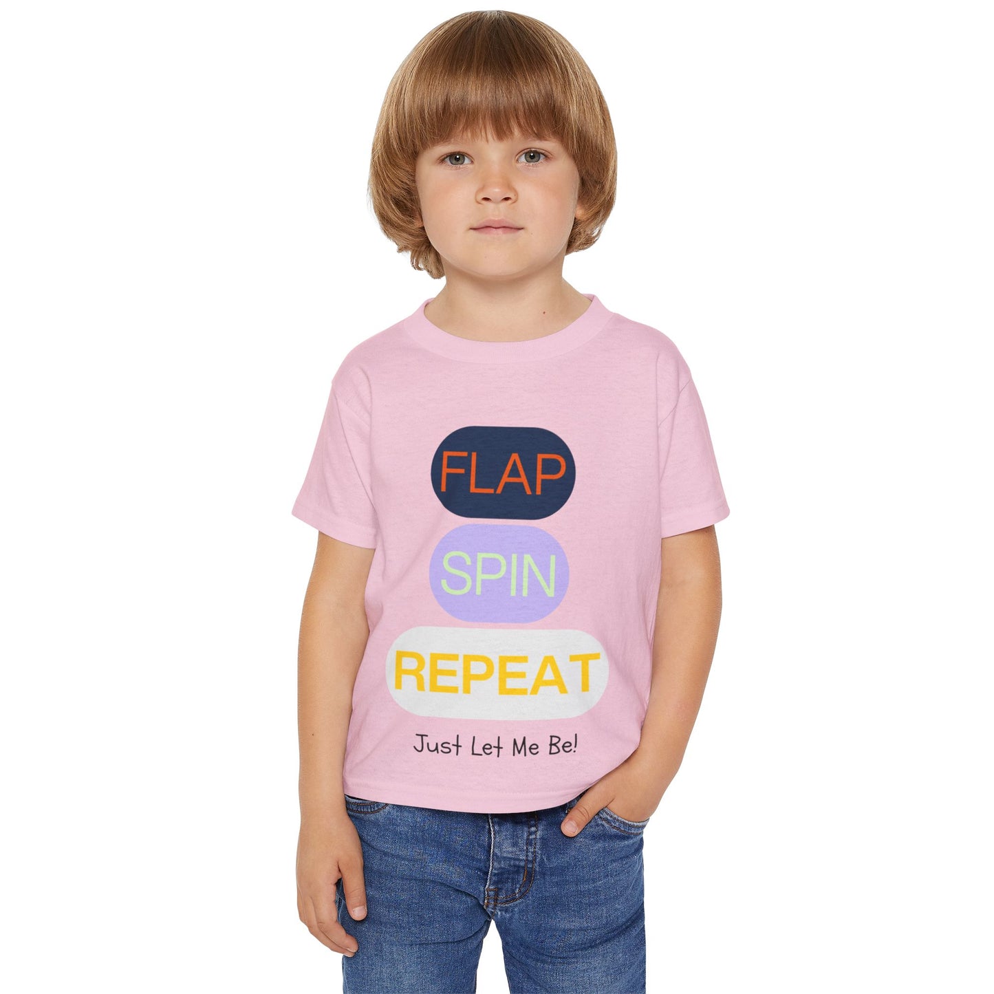 "Flap Spin Repeat! Just Let Me Be" Toddler Awareness Tee